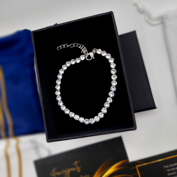 Silver Tennis Bracelet - Picture 3 of 14